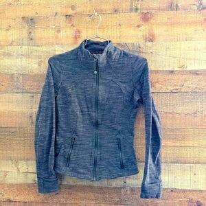 Lululemon Athletica Jacquard Grey Women Jacket Sz 6